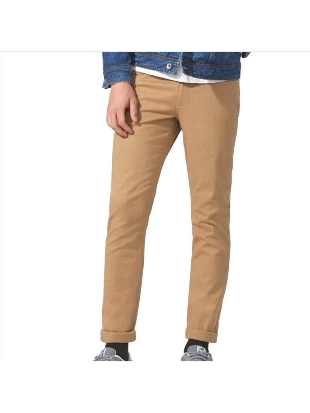 Frank And Oat Lincoln Slim Jeans Straight Leg Mid Rise Stretch Twill Taupe W34